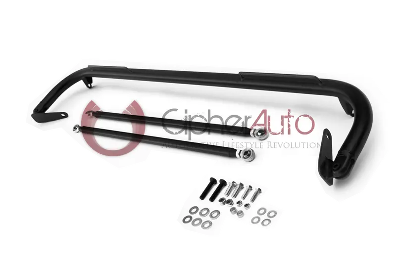 Cipher Racing Harness Bar Black Powder Coated (2012-2015 Honda Civic) 4-Door 1