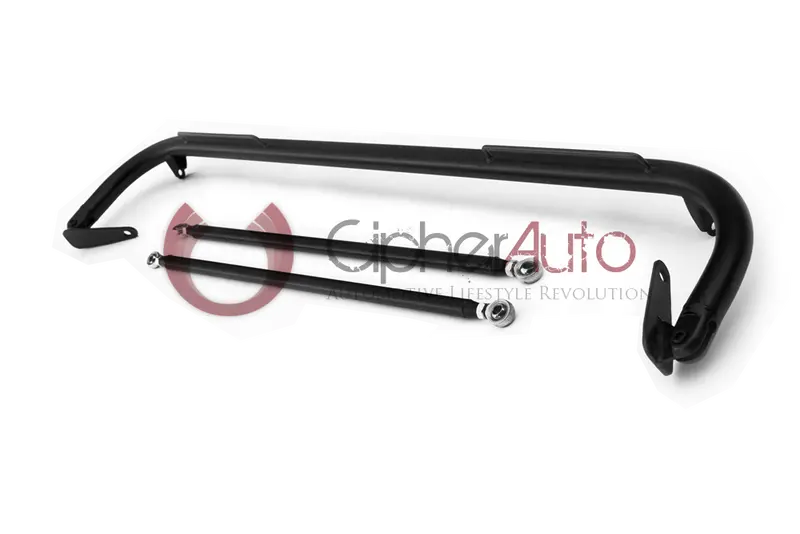 Cipher Racing Harness Bar Black Powder Coated (2016+ Honda Civic) 4-Door 1