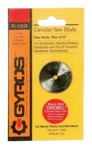 Circular Saw Blade 1" Dia, 1/8" Hole 68 Teeth 1