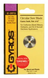 Circular Saw Blade 3/4'', 1/8" Hole 36 Teeth, 1