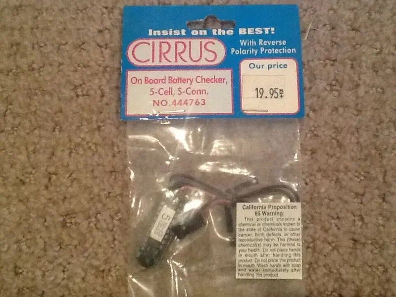Cirrus On Board Battery Checker 5-Cell, S-Conn 1