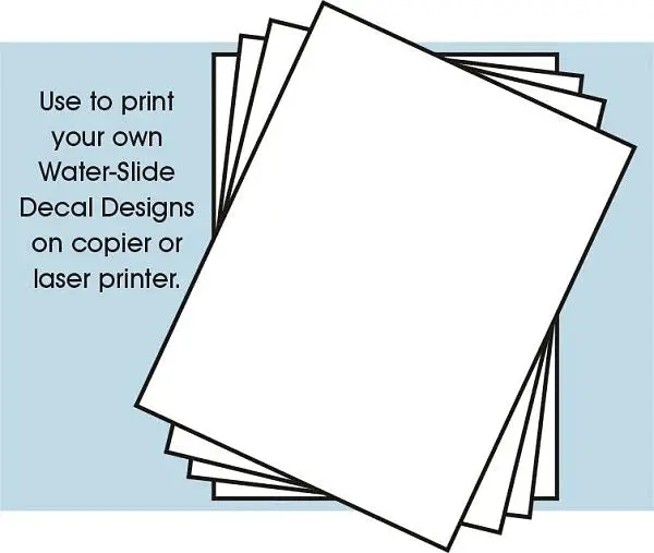 Clear Decal Paper (4Pk) 1