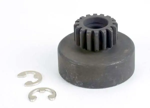 Clutch Bell, (16-Tooth)/5X8x0.5Mm Fiber Washer (2)/ 5Mm E-Clip (Requires #2728 - Ball Bearings, 5X8x2.5Mm (2) 1