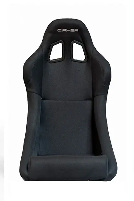 Cpa1005 All Black Fabric Cipher Auto Full Bucket Racing Seat - Single ---Out Of Stock 1