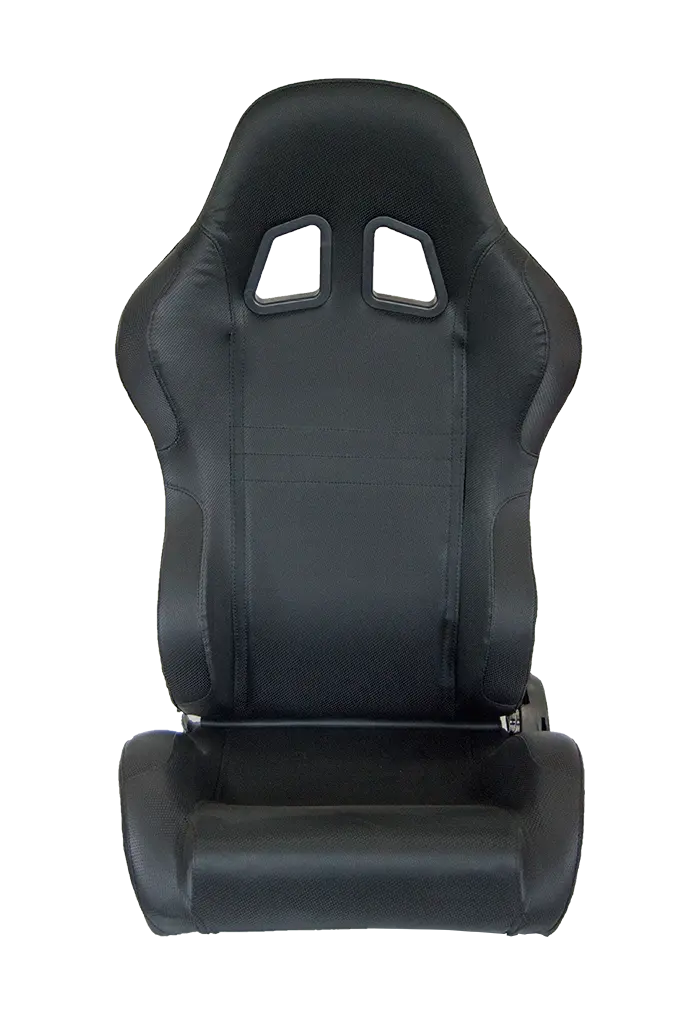 Cpa1007 Black Carbon Fiber Pu Cipher Auto Racing Seats - Pair *Out Of Stock* 1