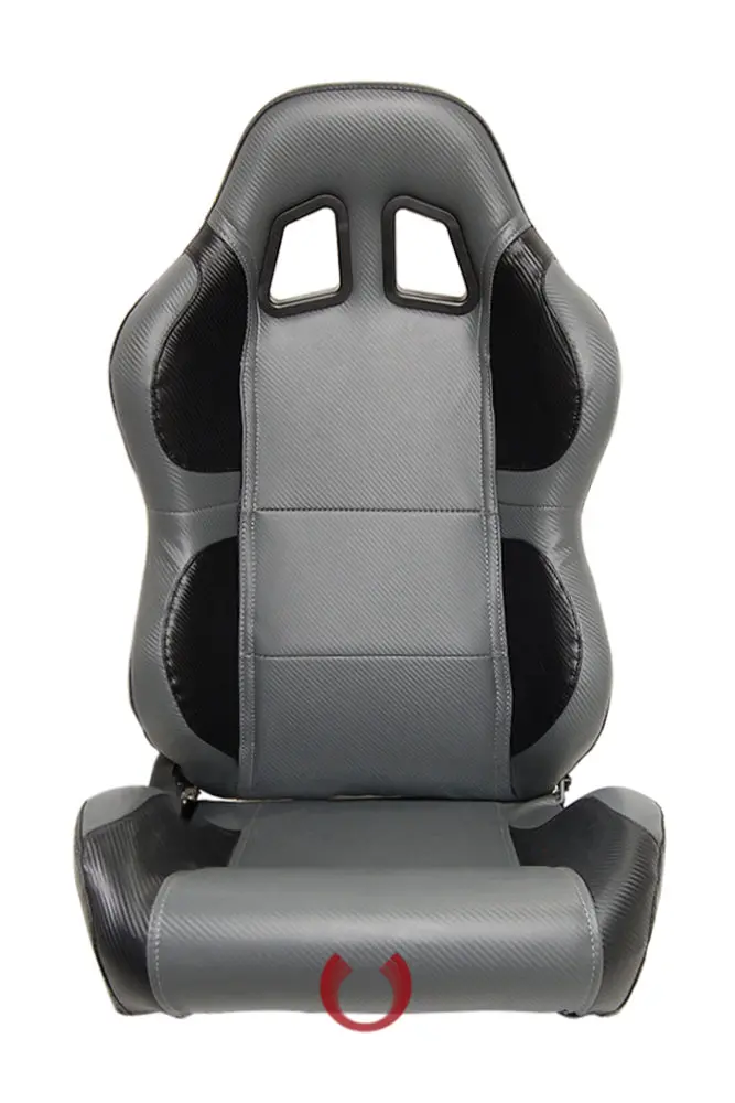 Cpa1011 Full Carbon Fiber Pu Cipher Auto Racing Seats In Black And Grey - Pair 1