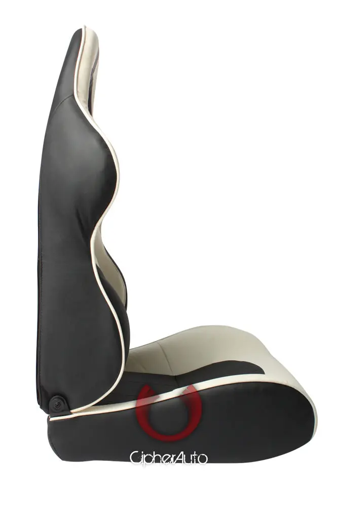 Cpa1011 Full Carbon Fiber Pu Cipher Auto Racing Seats In Black And Grey - Pair 2