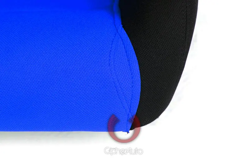 Cpa1013 Black & Blue Insert Cloth Cipher Auto Racing Seats - Pair 2
