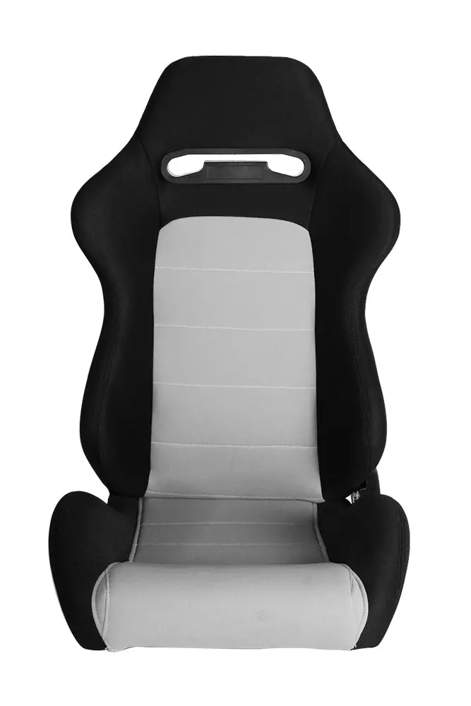 Cpa1013 Black Cloth W/ Grey Insert Cipher Auto Racing Seats - Pair --- 1