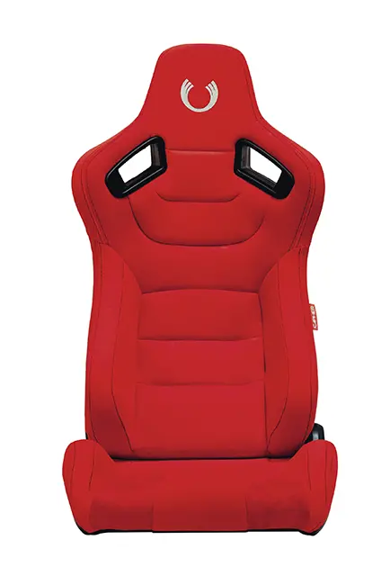 Cpa2009 Cipher Ar-9 Revo Racing Seats All Red Suede And Fabric W/ Carbon Fiber Polyurethane Backing - Pair — Out Of Stock 1