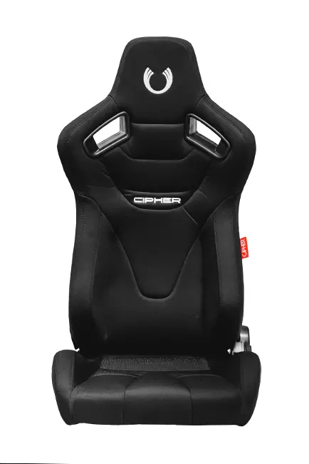 Cpa2009rs Cipher Racing Seats Black Cloth Carbon Fiber W/ Gray Stitching - Pair (New!)----Out Of Stock 1