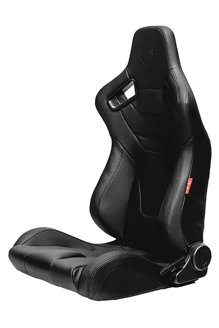 Cpa2009rs Cipher Racing Seats Black Leatherette Carbon Fiber W/ Black Stitching - Pair 2