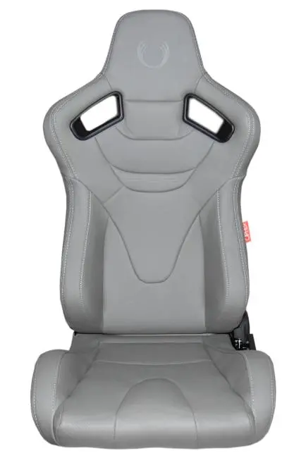 Cpa2009rs Cipher Racing Seats Grey Leatherette Carbon Fiber W/ Grey Stitching - Pair 1