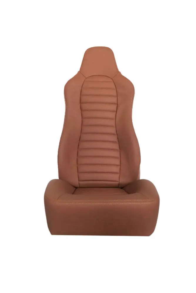 Cpa3001 All Brown Leatherette Cipher Auto Universal Jeep Seats - Pair 1