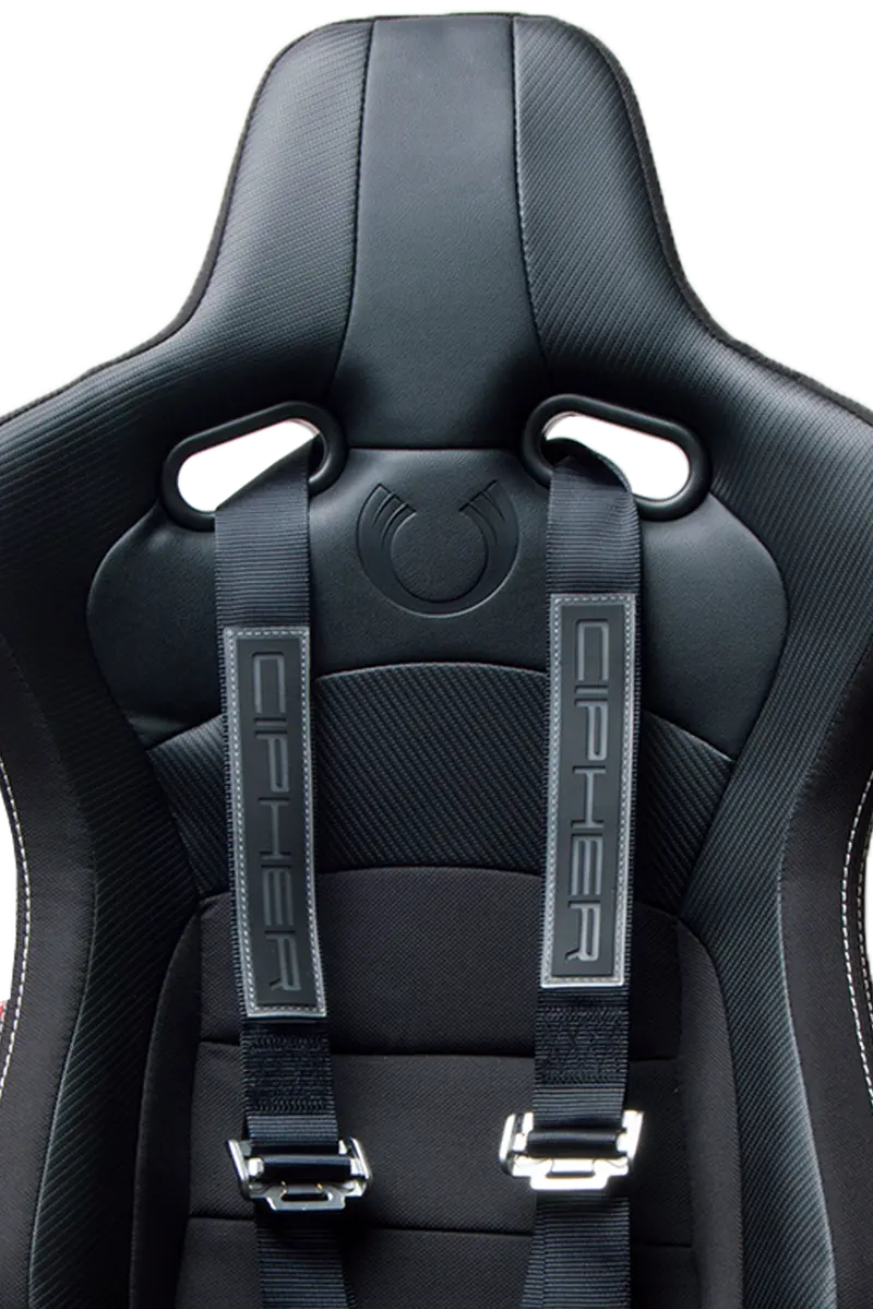 Cpa4001bkv2 Black 4 Point 2 Inches Camlock Quick Release Racing Harness - Cipher Logo Version 2 - Pair 2