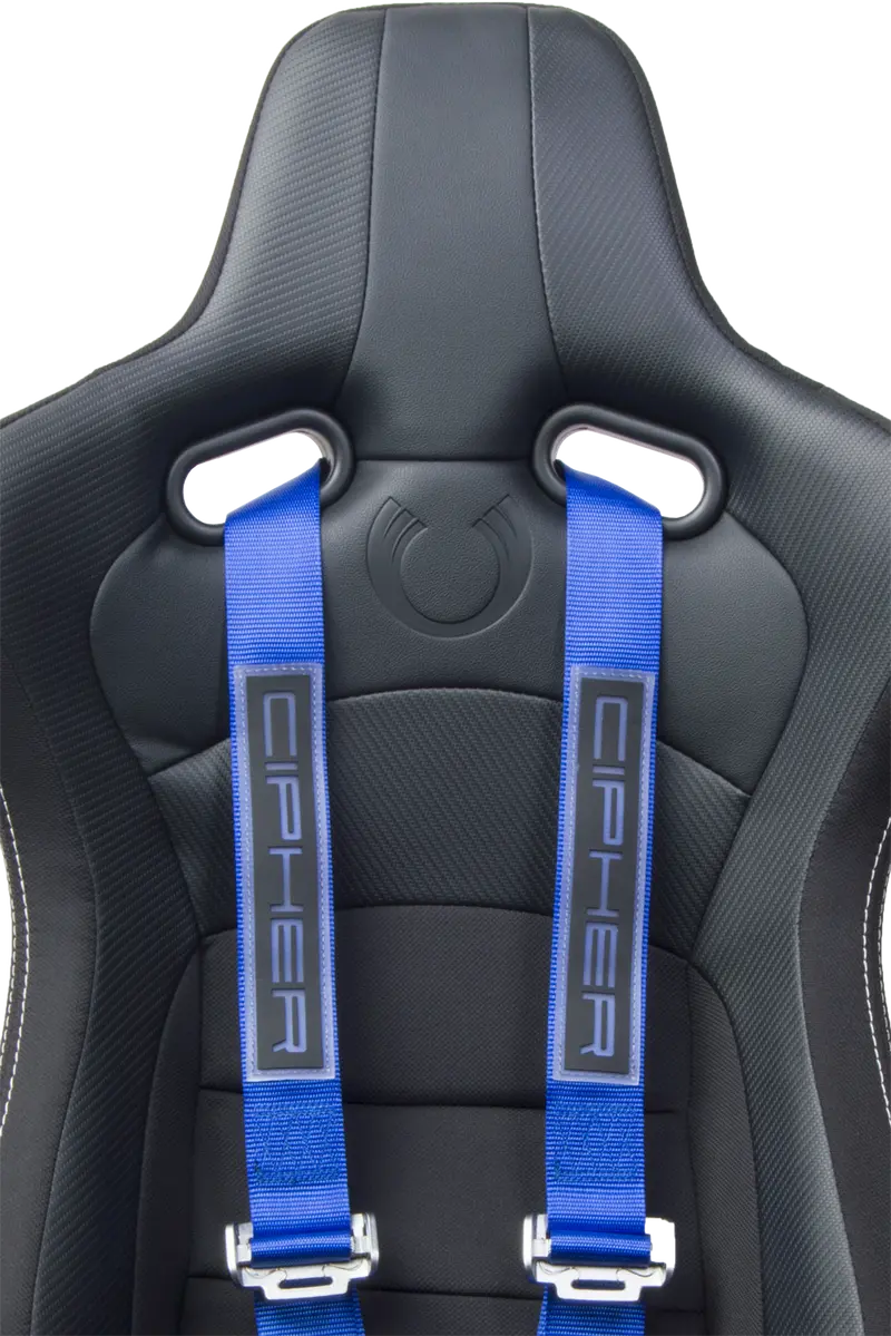 Cpa4001blv2 Blue 4 Point 2 Inches Camlock Quick Release Racing Harness - Cipher Logo Version 2 - Pair 2
