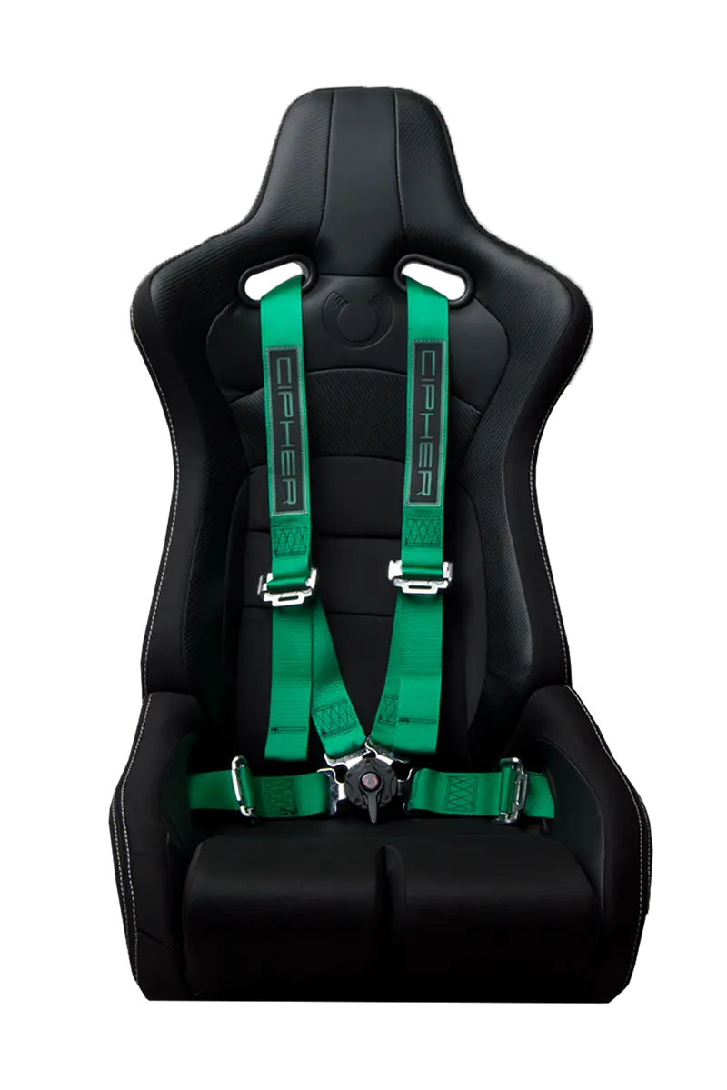 Cpa4001gnv2 Green 4 Point 2 Inches Camlock Quick Release Racing Harness - Cipher Logo Version 2 - Pair 1