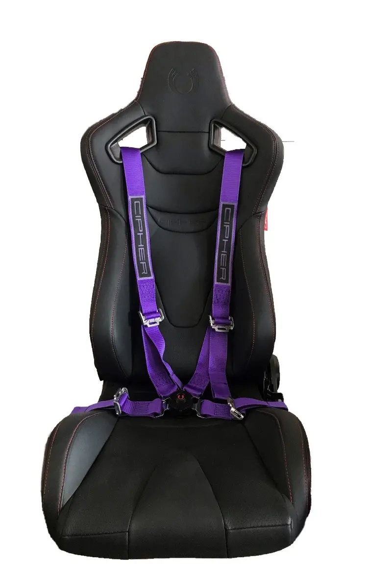 Cpa4001prv2 Purple 4 Point 2 Inches Camlock Quick Release Racing Harness - Cipher Logo Version 2 - Pair 1