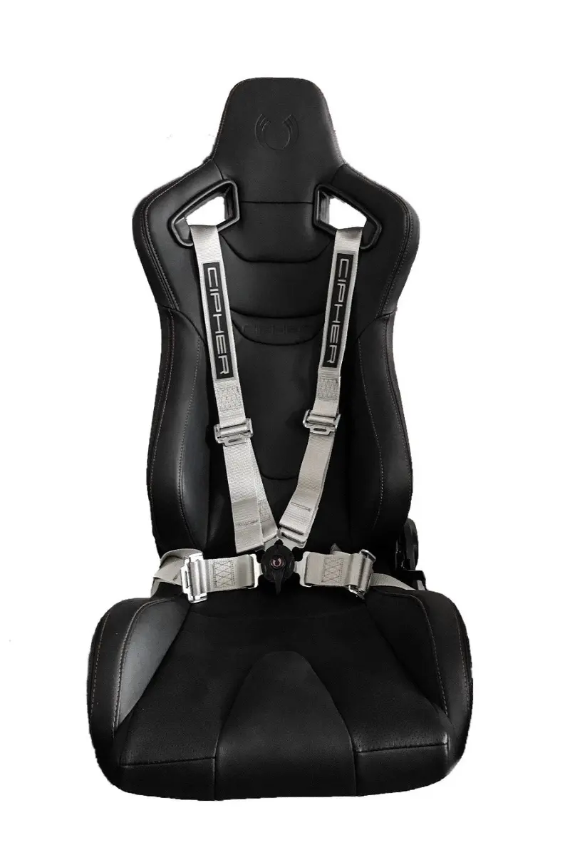 Cpa4001svv2 Silver 4 Point 2 Inches Camlock Quick Release Racing Harness - Cipher Logo Version 2 - Pair 1