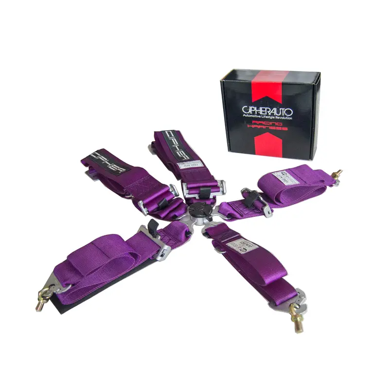 Cpa4005 Cipher Racing Violet Purple 5 Point 3 Inches Camlock Quick Release Racing Harness W/ Snap Hook & Eye Bolts - Sfi 16.1 1