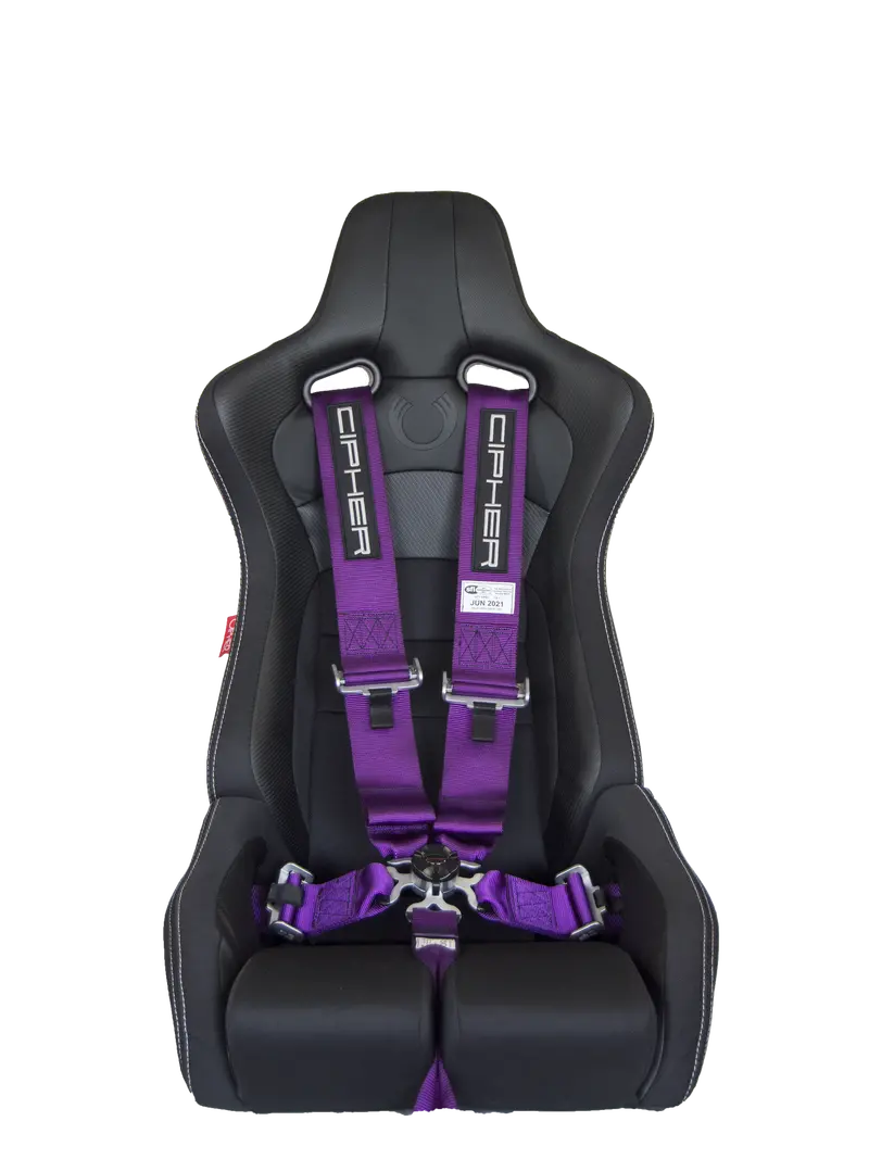 Cpa4005 Cipher Racing Violet Purple 5 Point 3 Inches Camlock Quick Release Racing Harness W/ Snap Hook & Eye Bolts - Sfi 16.1 2