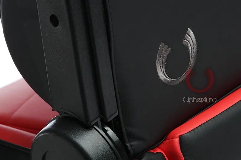 Cpa5001 All Red Leatherette Cipher Auto Office Racing Seat 2