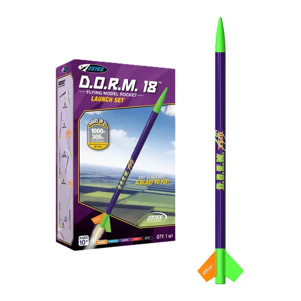D.O.R.M. 18 Flying Model Rocket Launch Set 1