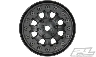 Denali 1.9" Black/Black Bead-Loc 8 Spoke Wheels 1