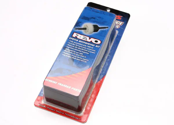Differential Kit, Center (Complete For Revo®) (Assembled With 100K Oil) Requires Forward-Only Conversion (Included). Designed To Work In Conjunction With The Revo Rear Brake Kit (Part 5417). 1