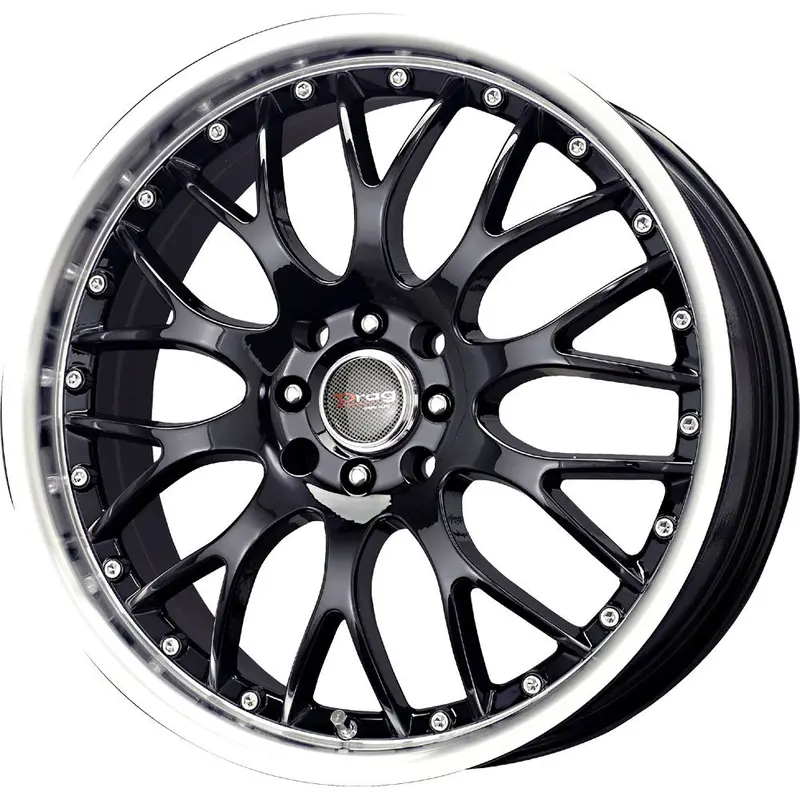 Drag Dr-19 Wheels 16X7 5X108 5X115 Gloss Black Rims Rims 1