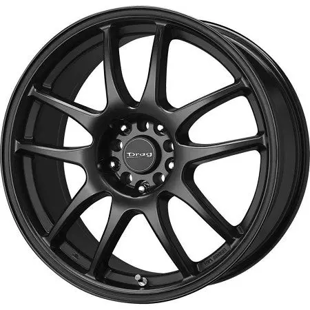 Drag Dr-31 Wheels 17X8 5X100 5X114.3 Et47 Matte Black Rims 1