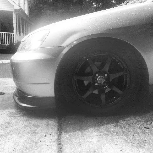Drag Dr-33 Wheels 17X7.5 4X100 4X108 Gloss Black Rims 2