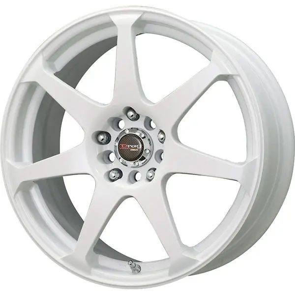 Drag Dr-33 Wheels 17X7.5 4X100 4X114.3 White Rims 1