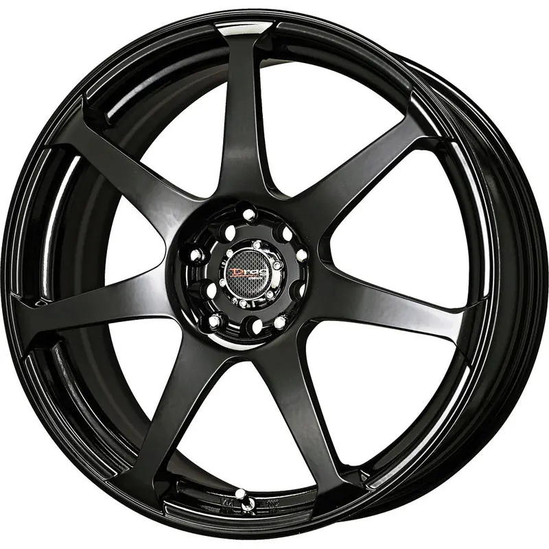 Drag Dr-33 Wheels 18X7.5 5X108 5X115 Gloss Black Rims 1