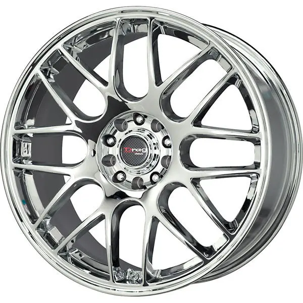Drag Dr-34 Wheels 17X7.5 5X100 5X114.3 Chrome Rims 1