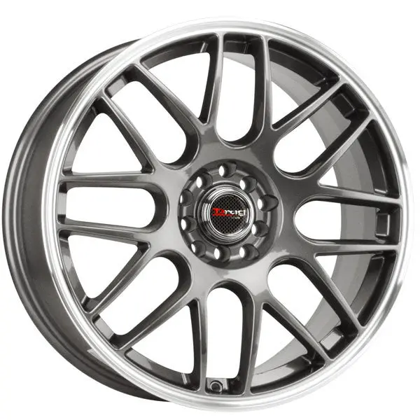Drag Dr-34 Wheels 17X7.5 5X100 5X114.3 Gunmetal Polished Lip Rims 1