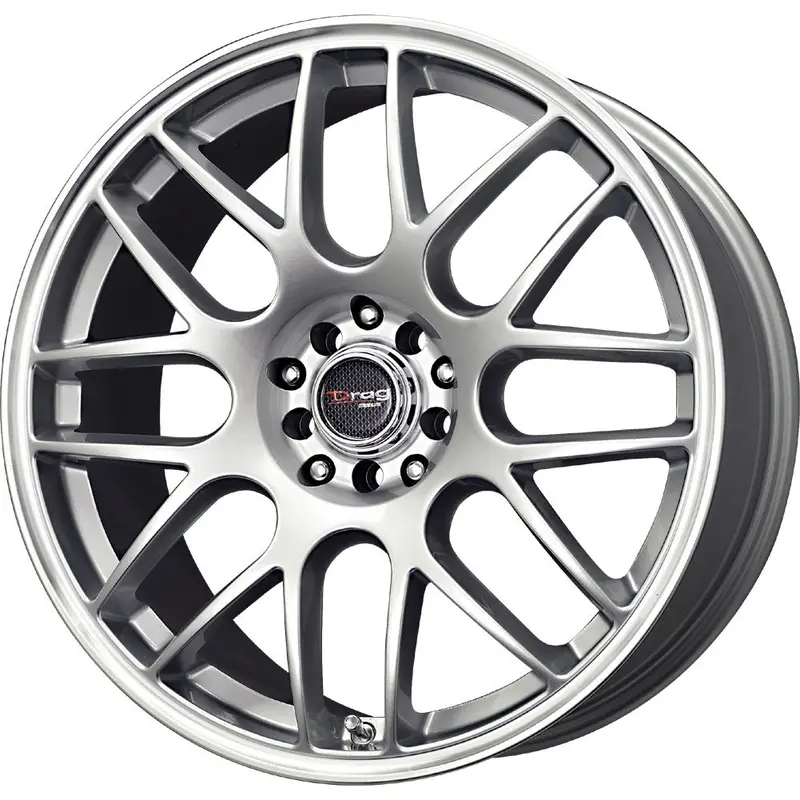 Drag Dr-34 Wheels 18X8 5X108 5X115 Silver Rims 1