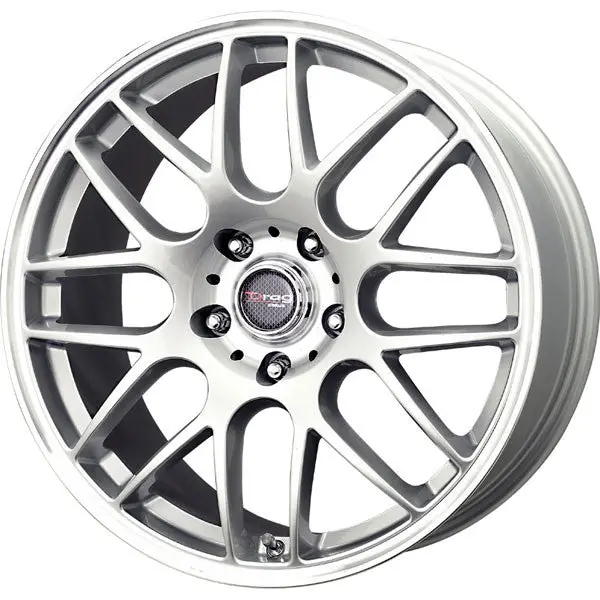 Drag Dr-37 Wheels 17X7.5 5X112 Et42 Silver Rims 1