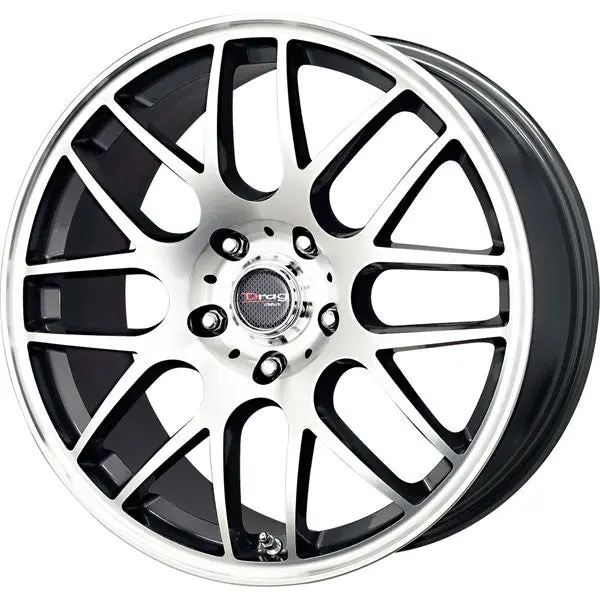 Drag Dr-37 Wheels 17X7.5 5X120 Gunmetal Machined Face Rims 1