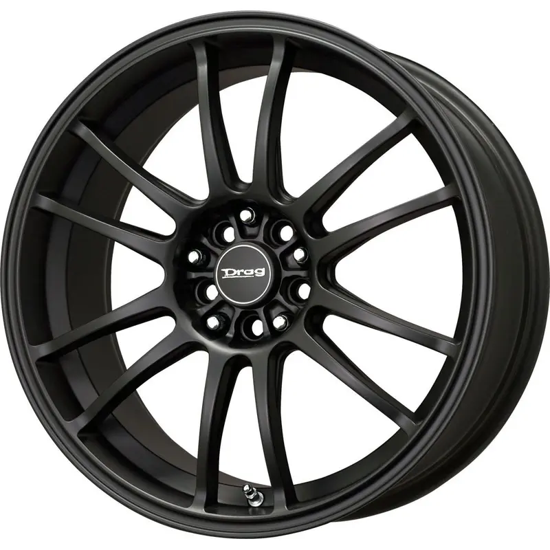 Drag Dr-38 Wheels 17X7 5X100 5X114 Matte Black Rims 1