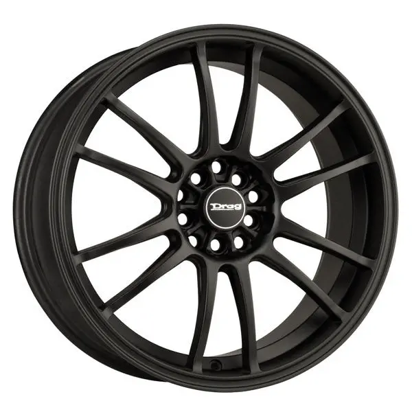 Drag Dr-38 Wheels 18X8 5X100 5X114.3 Matte Black Rims 1