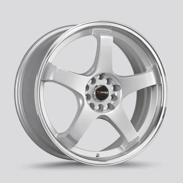 Drag Dr-63 Wheels 17X7 5X100 5X114.3 Silver Machined Lip Rims 1