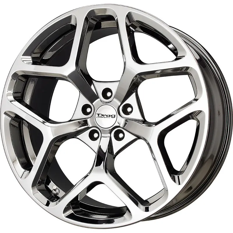 Drag Dr-64 Wheels 20X10 5X115 Virtual Chrome Rims 1