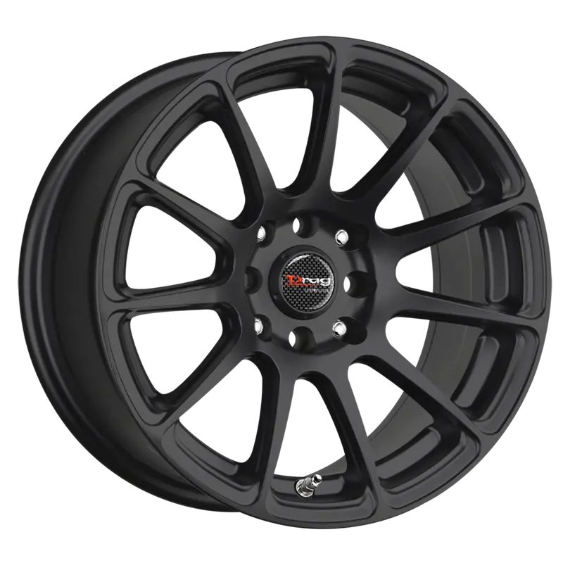 Drag Dr-66 Wheels 17X7 5X108 5X115 Black Rims 1