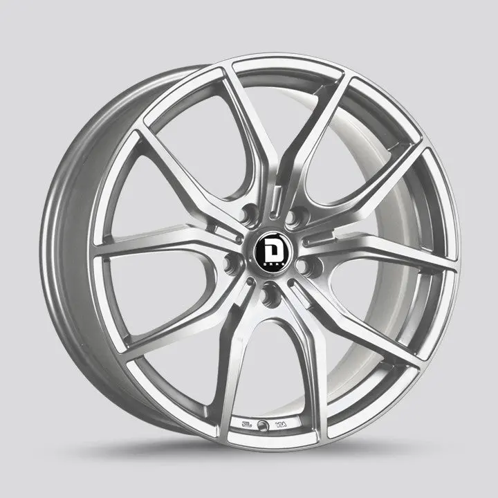 Drag Dr-67 Wheels 19X8 5X114.3 Platinum Silver Rims 1