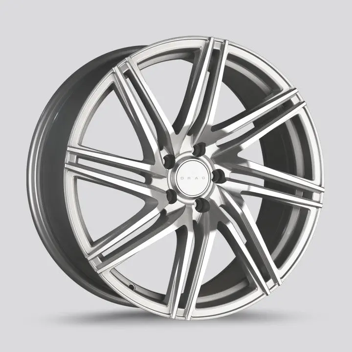 Drag Dr-70 Wheels 16X7 5X112 Silver Machined Face Rims 1