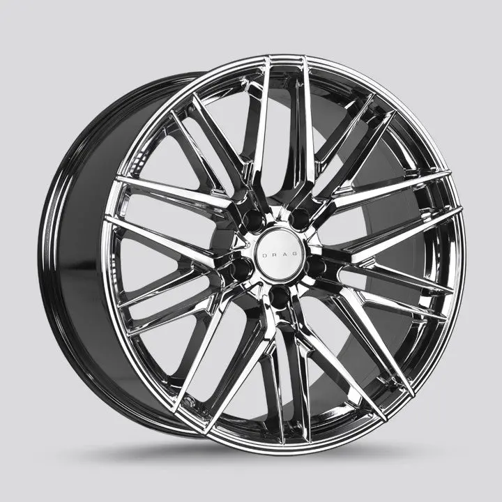 Drag Dr-77 Wheels 17X7.5 5X120 Virtual Chrome Rims 1