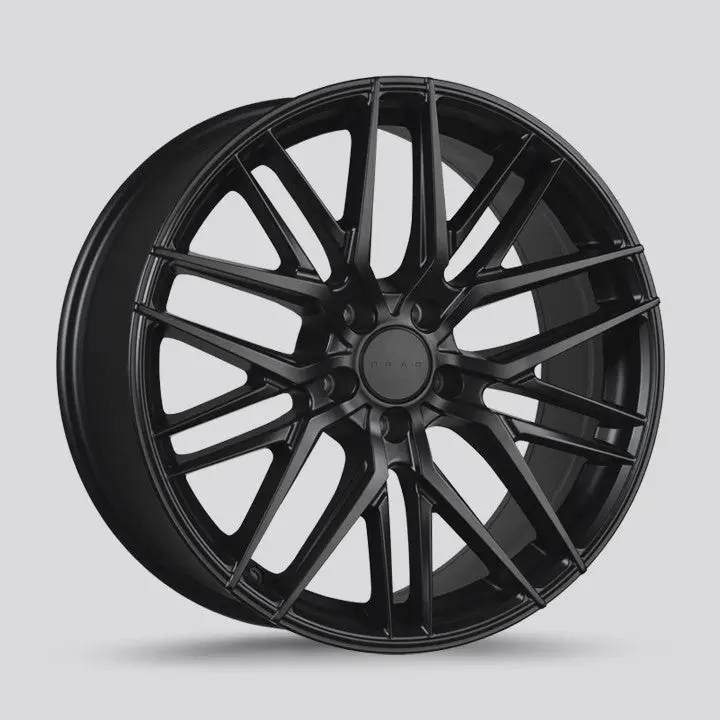 Drag Dr-77 Wheels 20X10 5X114.3 Matte Black Rims 1