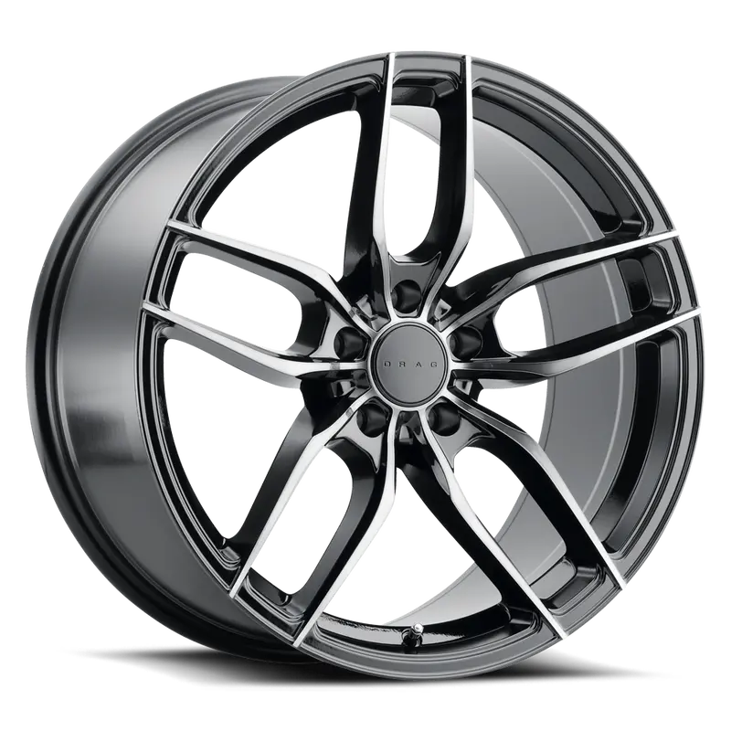 Drag Dr-80 Wheels 17X7.5 5X115 Et40 Gloss Black Shadow Rims 1