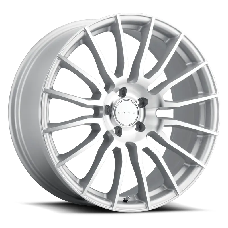 Drag Dr-81 Wheels 20X9 5X112 Et22 Silver Machined Face Rims 1